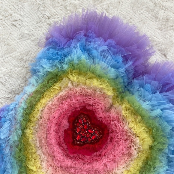 Lirika Matoshi rainbow tulle heart dress - Picture 4 of 8